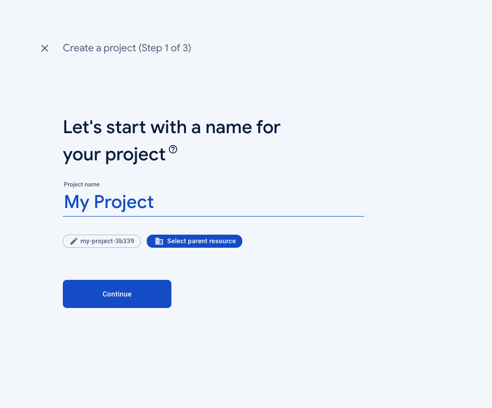 Create a project
