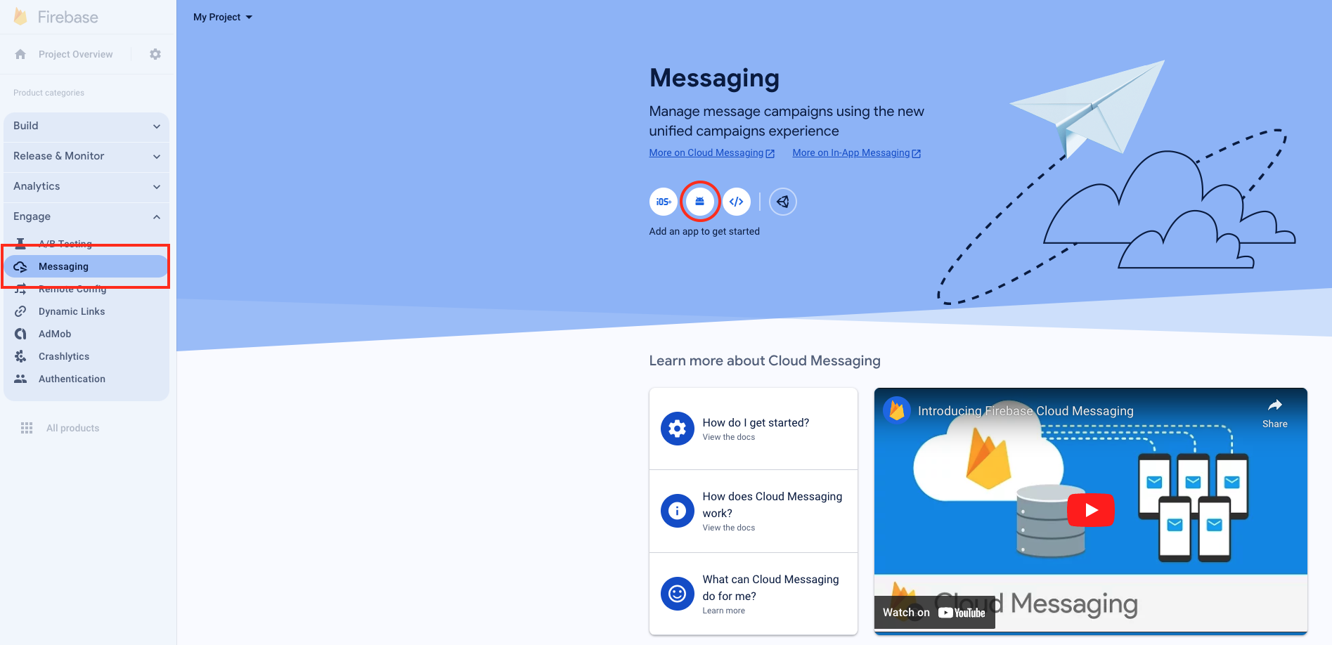 Go to Messaging